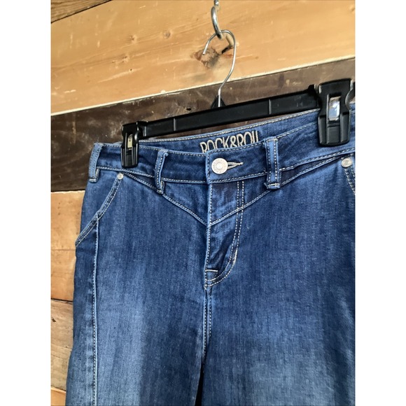 Rock n Roll Womens Jeans Riding Size 30 X 32 Boot Cut Denim Cowgirl - Picture 3 of 11